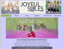 Tablet Screenshot of joyfulsolesdance.com